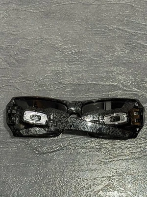 Oakley Oil Rig II Black Ghost Text/Black Iridium Lenses Sunglasses 24-058 - Image 1 of 4