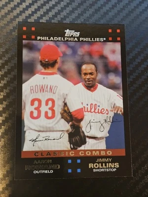 2007 Topps - Classic Combo Jimmy Rollins, Aaron Rowand #658 Phillies - Image 1 of 2