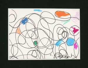 CRAZY IN LOVE WITH YOU Abstract Colorist ORIGINAL WATERCOLOR PAINTING - Picture 1 of 1