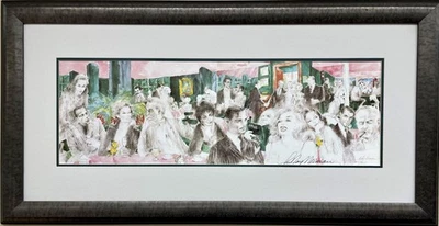 LeRoy Neiman "Polo Lounge" Bar Firmado y Enmarcado a Mano Hollywood Bogart Bacall NUEVO Foto 1 de 4
