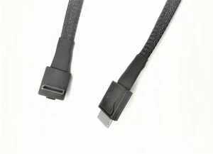 Conjunto de cable macho enchufe a ángulo recto OCuLink 4i SFF-8611 -20 pulgadas - Imagen 1 de 1