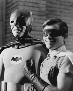 Batman TV series Adam West & Burt Ward smiling in scene 24x36 Poster - Picture 1 of 1