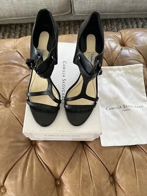 Camilla skovgaard barbero каблук 39,5 слегка поношенный черный 9,5 - Изображение 1 из 4