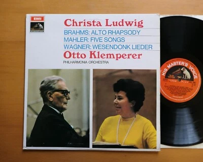 ASD 2391 ED1 Christa Ludwig Brahms Mahler Wagner Klemperer NEAR MINT 1st S/C EMI - Image 1 of 4