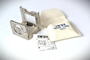 Vintage LPL NEGA LUPE KLAPPBAR Metall LUPE/Loupe/Loop für 35mm Negativ - Bild 1 von 3
