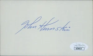 John Herrnstein Philadelphia Phillies Signed 3x5 Index Card JSA Authenticated - Picture 1 of 2