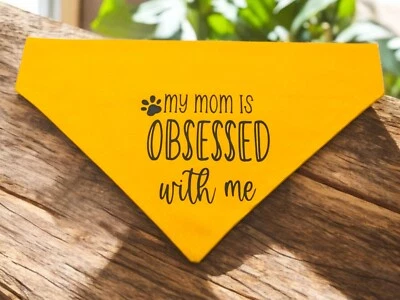 Bandana para perro SOBRE EL COLLAR Bufanda para perro Perro Mamá Bandanas Regalo para perro Deslizable Foto 1 de 4