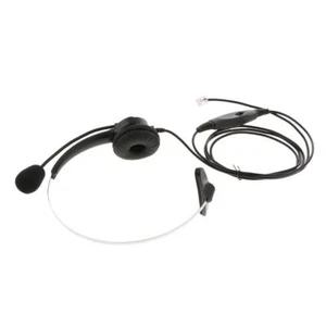 RJ9 Call Center Noise Cancelling Headset/Headphone for Office Desk Telephone - Zdjęcie 1 z 7
