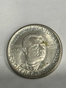 1946 "P" Booker T. Washington SILVER Commemorative Half Dollar 50c gem gem - Picture 1 of 2