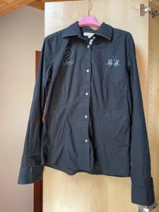Camicia La Martina donna XL nera cotone Pre Owned - Foto 1 di 6