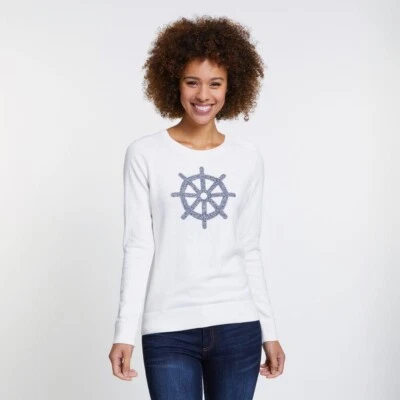 Новый Nautica женщин длинным рукавом Intarsia свитер разнообразие - Изображение 1 из 4