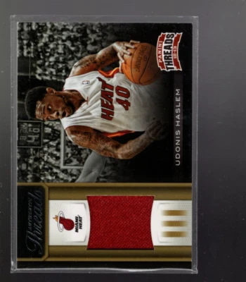 A6809- 2012-13 Panini Threads Authentic threads #54 Udonis Haslem Jersey - NM-MT - Image 1 of 2