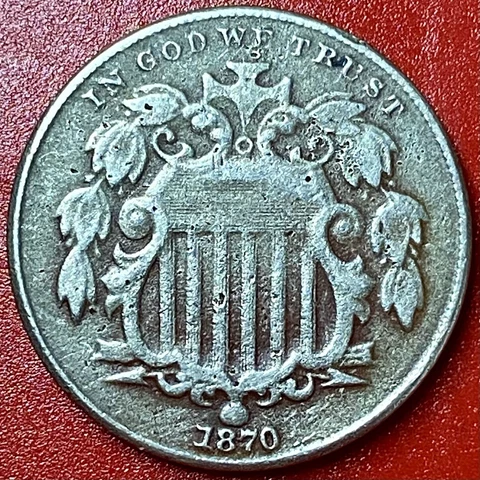 1870 SHIELD NICKEL Cover