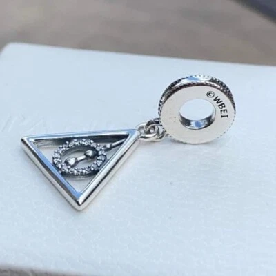 NEW/TAGS AUTHENTIC PANDORA SILVER CHARM HARRY POTTER DEATHLY HALLOWS #55 - Image 1 of 4