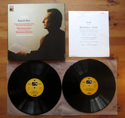 SLS 909 Verdi Requiem Mass Schwarzkopf Ludwig Giulini 2xLP Angel Box Set EX/VG - Image 1 of 4