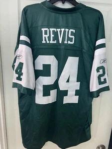 New York Jets Darrelle Revis Green Reebok Stitched Helmet Jersey Size XL EUC - Picture 1 of 4