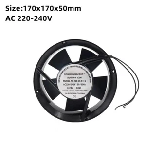 17050 AC 220V-240V 17CM circular metal cabinet cooling fan 170mmx50mm - Afbeelding 1 van 5