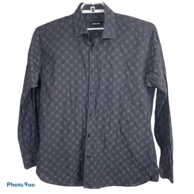 Jared Lang Men's Size XL Button Down Long Sleeve Black White Check Shirt - Image 1 of 4