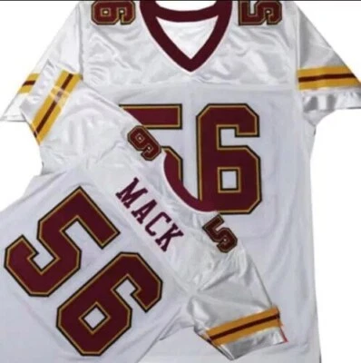 Camiseta de fútbol para hombre Alvin Mack #56 blanca/roja el programa Hip Hop fiesta entrenamiento Foto 1 de 3