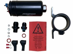 380LPH Fuel Pump External Inline For Bosch 044 AEM Check Valve 10AN 8AN Clamp US - Foto 1 di 11