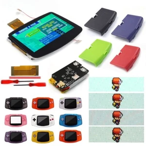 V5 Laminated IPS Backlight LCD Kit+Pre-cut Shell W/Rechargable Battery For GBA