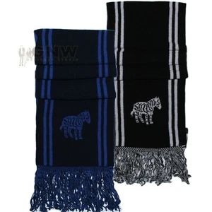 BUFANDA REVERSIBLE TEJIDA CEBRA HOMBRE/UNISEX PAUL SMITH Antes £65.00 Liquidación Venta - Imagen 1 de 9