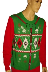 Para Hombres DARTH VADER Storm Trooper STAR WARS Feo Navidad Suéter Fiesta S XL NUEVO - Imagen 1 de 1