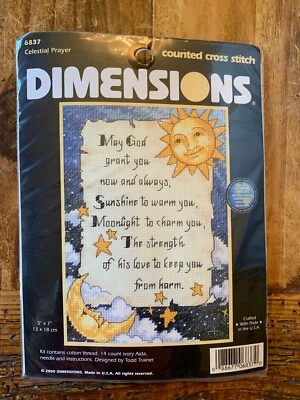 Dimensions Sun & Moon "Celestial Prayer" Counted Cross Stitch Kit: Unopened - Image 1 of 2