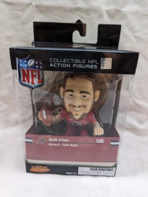 FIGURA DE ACCIÓN DE VINILO DE 5" JOSH ALLEN #17 BUFFALO BILLS BIG SHOT BALLERS Nueva Foto 1 de 3