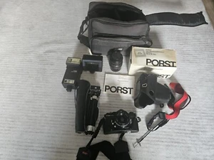 Porst Compact-Reflex analoge Spiegelreflexkamera schwarz #7743 - Bild 1 von 9