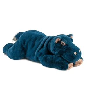 AURORA BOREALIS REGGIE EL HIPOPÓTAMO 18" PELUCHE AZUL NUEVO REGALO - Imagen 1 de 3