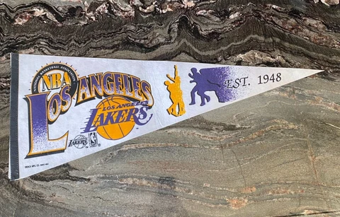Los Angeles Lakers NBA 1990s era Team Logo Pennant Cover