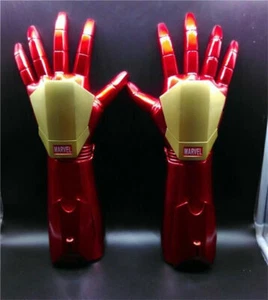 1/1 The Avengers Iron Man LED Light Hand Laser Prop A Pair Tony Stark Gloves US! - Picture 1 of 8
