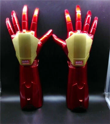 1/1 The Avengers Iron Man LED Light Hand Laser Prop A Pair Tony Stark Gloves US! - Image 1 of 4