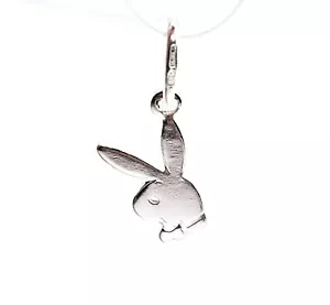 Sterling Silber Mode Anhänger winzig Playboy Play Boy Bunny 925 Schmuck Charm - Bild 1 von 12