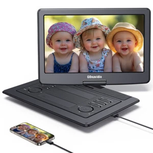 19" Portable DVD Player W/16'' Screen TV USB 1080P MP4 Video Rechargeable HDMI - Picture 1 of 12