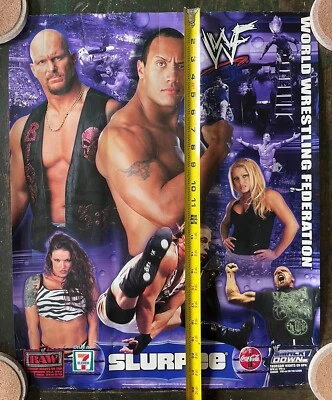 PÓSTER ORIGINAL WWE/WWF - PÓSTER STONE COLD - PÓSTER WWE SLURPEE 7/11 - TRIPLE H Foto 1 de 4