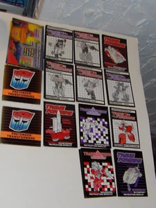 TRANSFORMERS G1 INSTRUCTION BOOKLET COUNTDOWN SKYHOPPER SWOOP GRIMLOCK SLUDGE - Picture 1 of 4