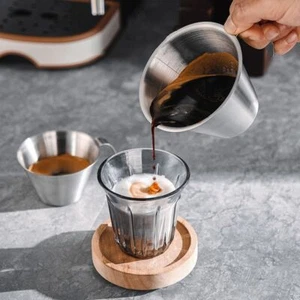 304 Stainless Steel Espresso Espresso Cup Ergonomic Handle Ounce Cup Home - Picture 1 of 12
