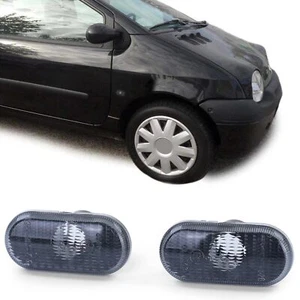 2x Clignotants Latéraux Noir Fumee pour Renault Clio 19 Twingo Laguna Megane - Picture 1 of 4
