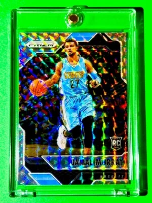 Jamal Murray RARE MINT SILVER REFRACTOR ROOKIE CARD PANINI PRIZM MOSAIC RC! - Image 1 of 4
