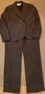 Vintage Bill Blass Brown Plaid 2-Piece Fully lined Pants and Blazer Suit Size 10 - Picture 1 of 13