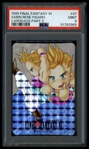 Final Fantasy Japanese Carddass 6 047 Sabin Rene Figaro Prism #47 PSA 9 91763968 - Picture 1 of 2