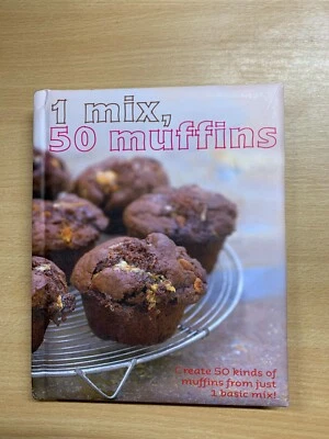 2009 "1 MIX, 50 MUFFINS" MAKE 50 MUFFINS FROM 1 MIX RECIPES HARDBACK BOOK (P3) - Image 1 of 4