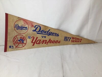 1977 World Series Pennant New York Yankees vs Los Angeles Dodgers Duel Logo - Image 1 of 4