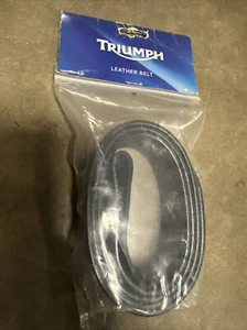 TRIUMPH SCHWARZER LEDERGÜRTEL GRÖSSE SMALL - Bild 1 von 3