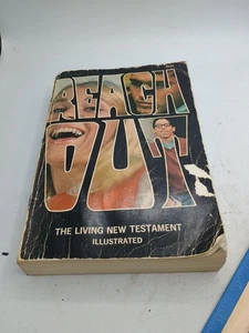 Vintage Reach Out The Living New Testament Classic '74 Hippie Bible  - Bild 1 von 7