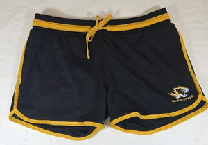 Pantalones Cortos Atléticos para Correr Mizzou Tigers Para Mujer MEDIANOS/GRANDES Negros Dorados Malla - Imagen 1 de 8