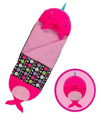 Saco de Dormir Happy Nappers Rosa Narval 54" x 20" NUEVO Foto 1 de 4
