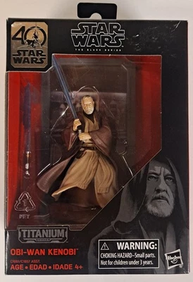 Star Wars The Black Series 40 Aniversario OBI-WAN KENOBI Titanium Series 02 Foto 1 de 2